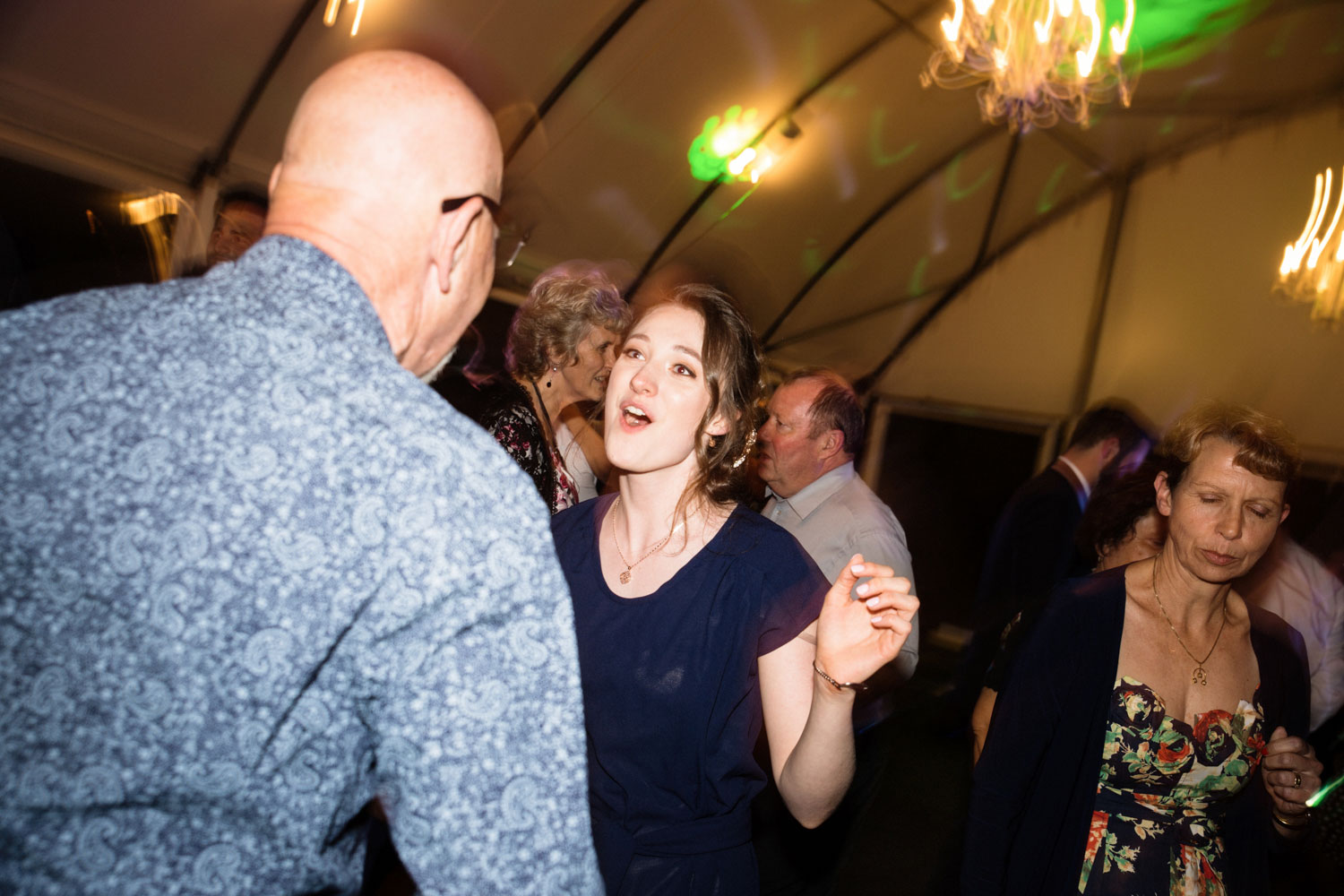 bridesmaid dancing