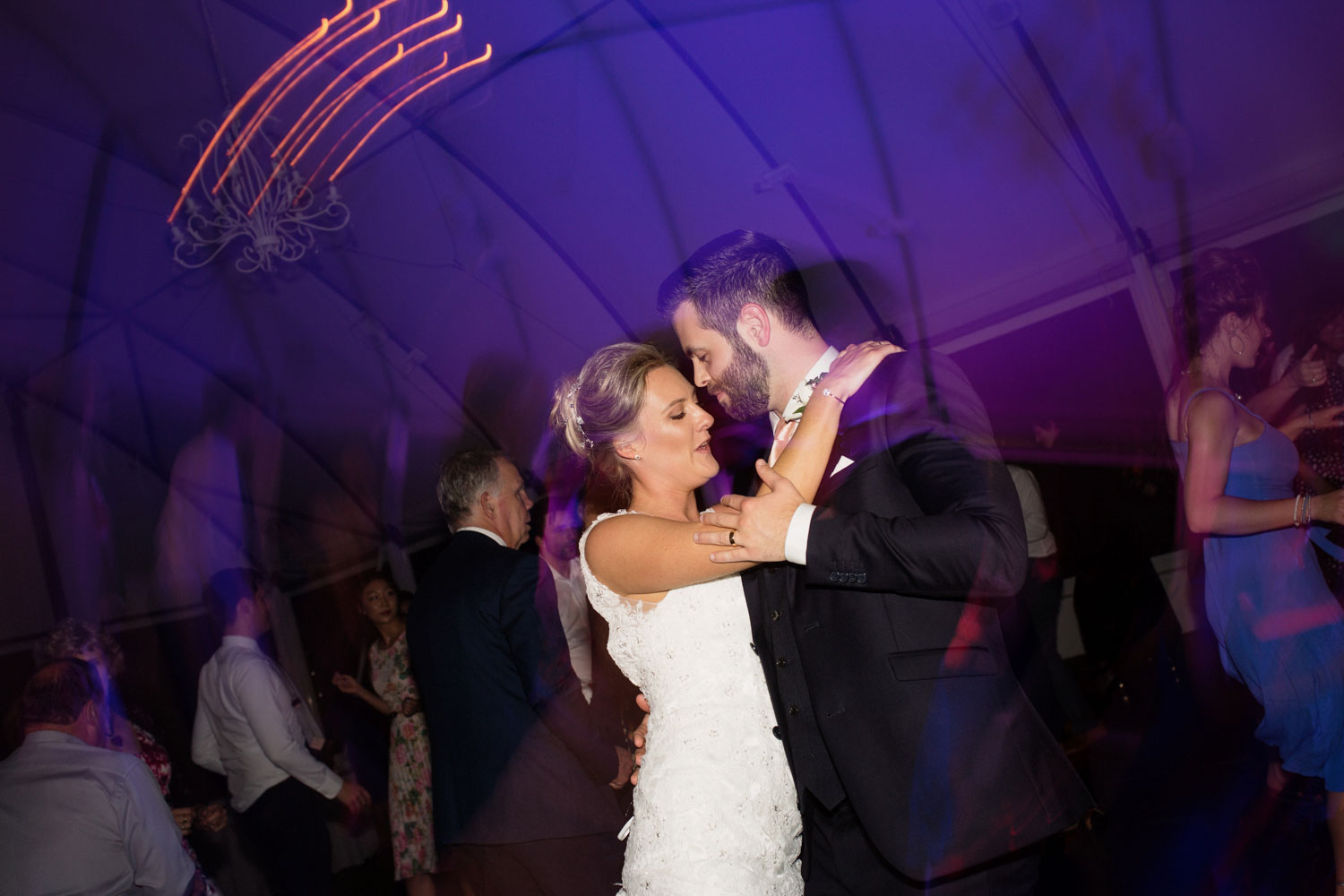 bride and groom dance floor