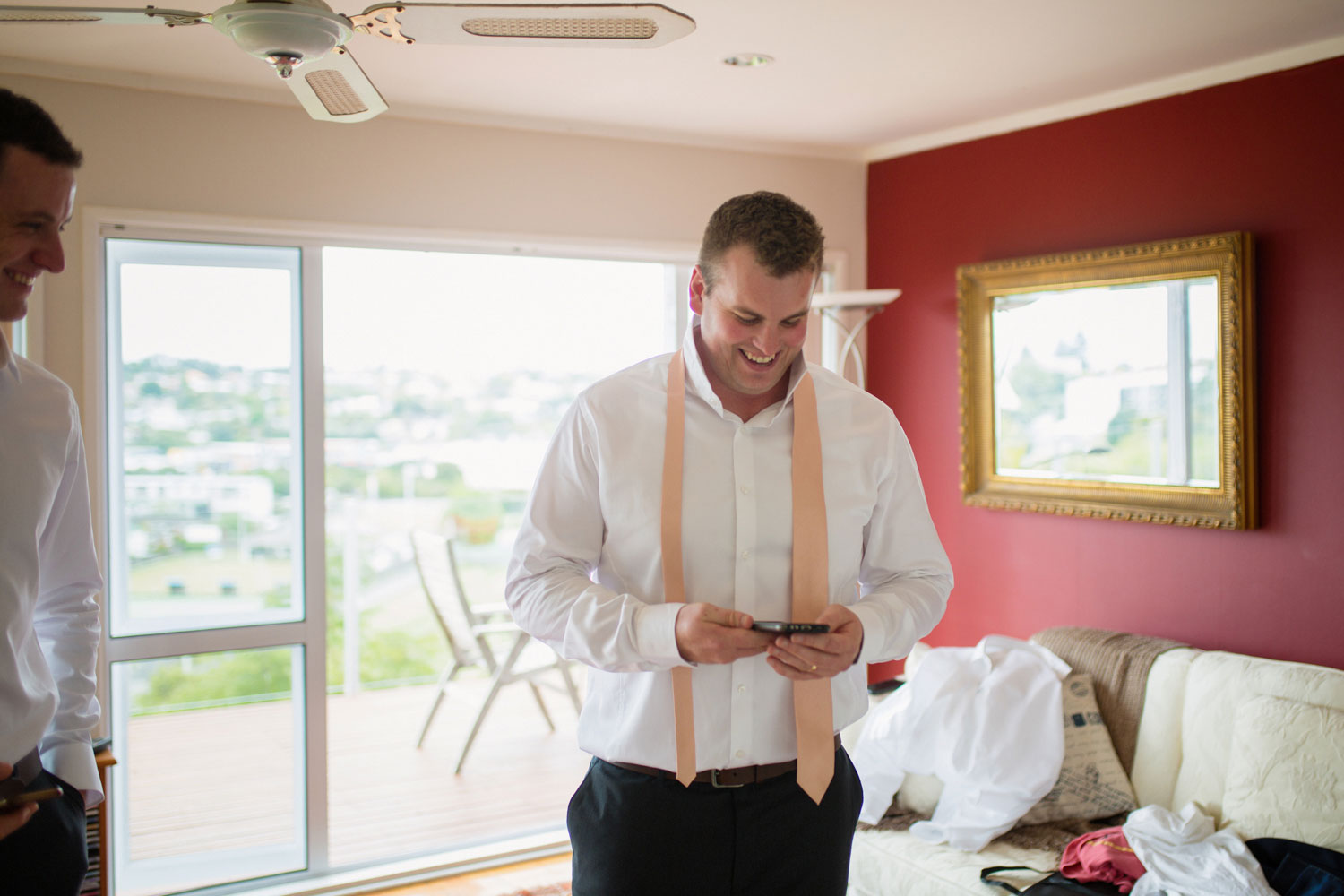 bestman getting ready