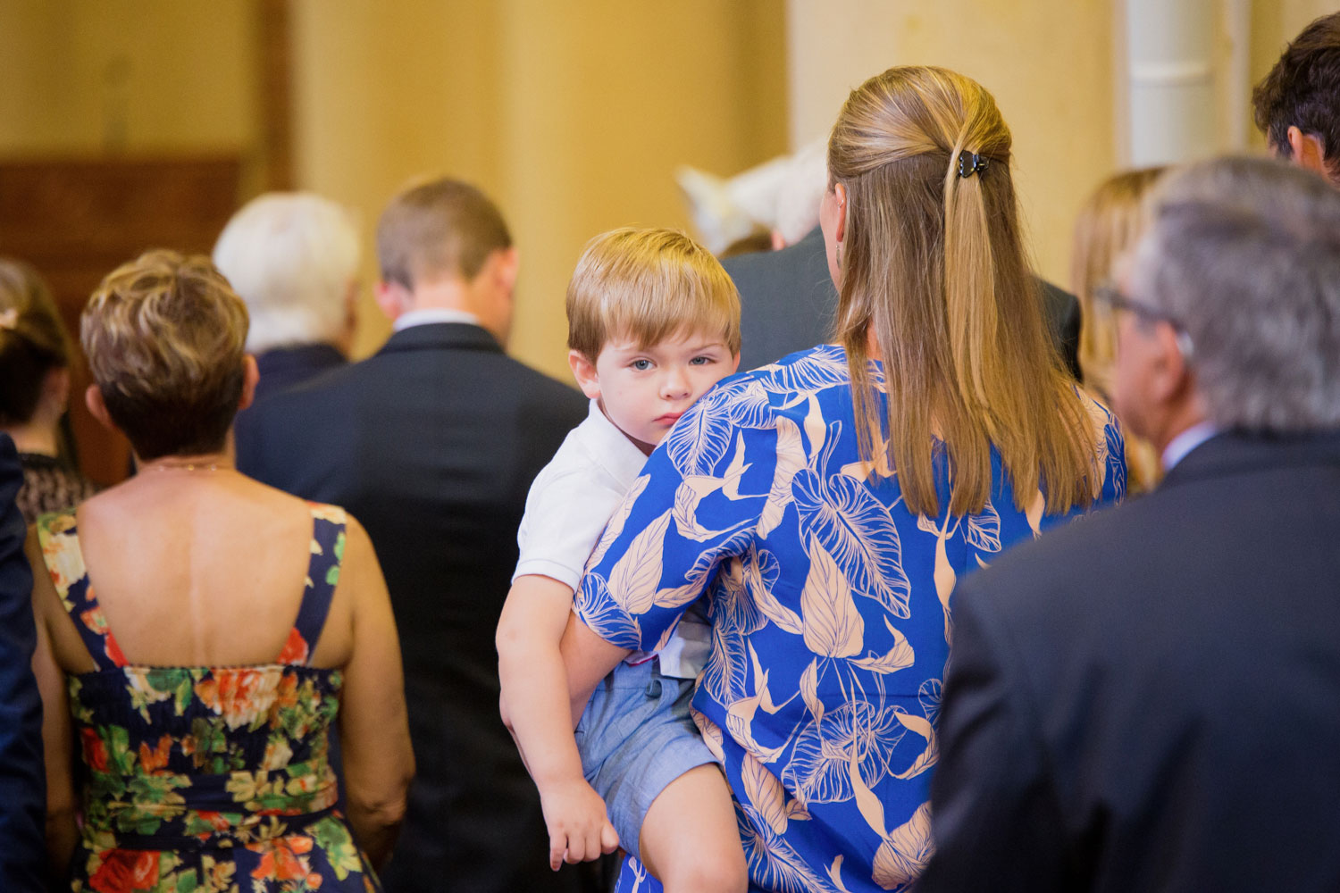 baby at the wedding