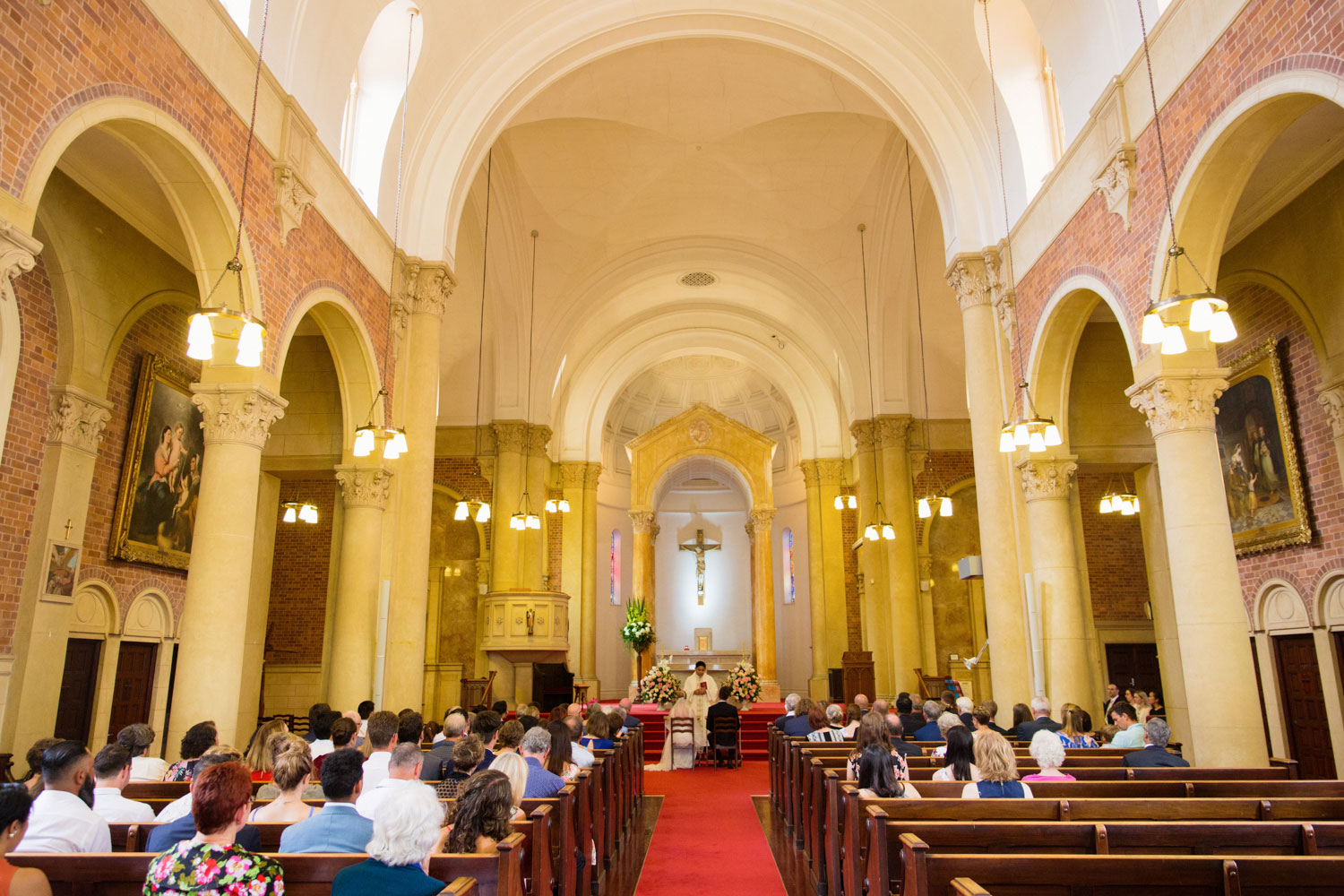 St. Michaels Remuera Parish wedding ceremony