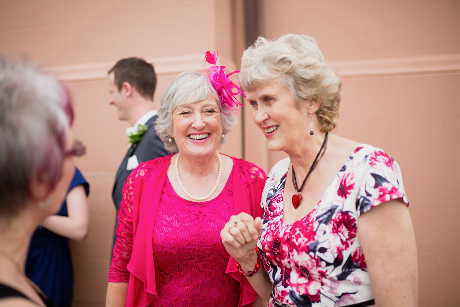 mother of the bride smiling