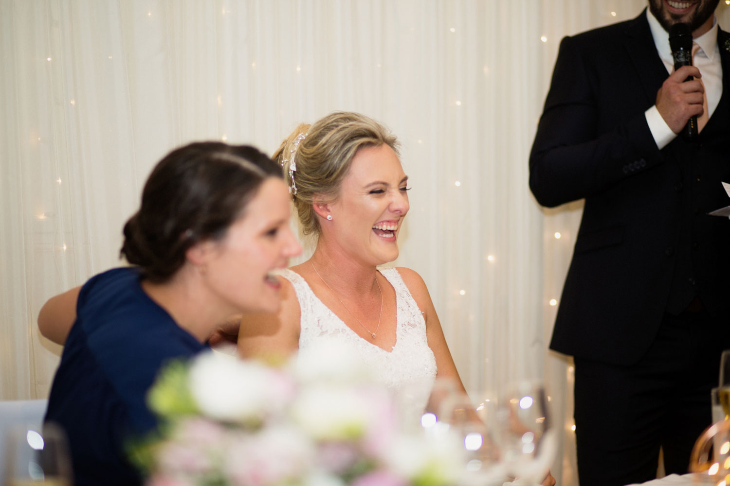 bride laughing