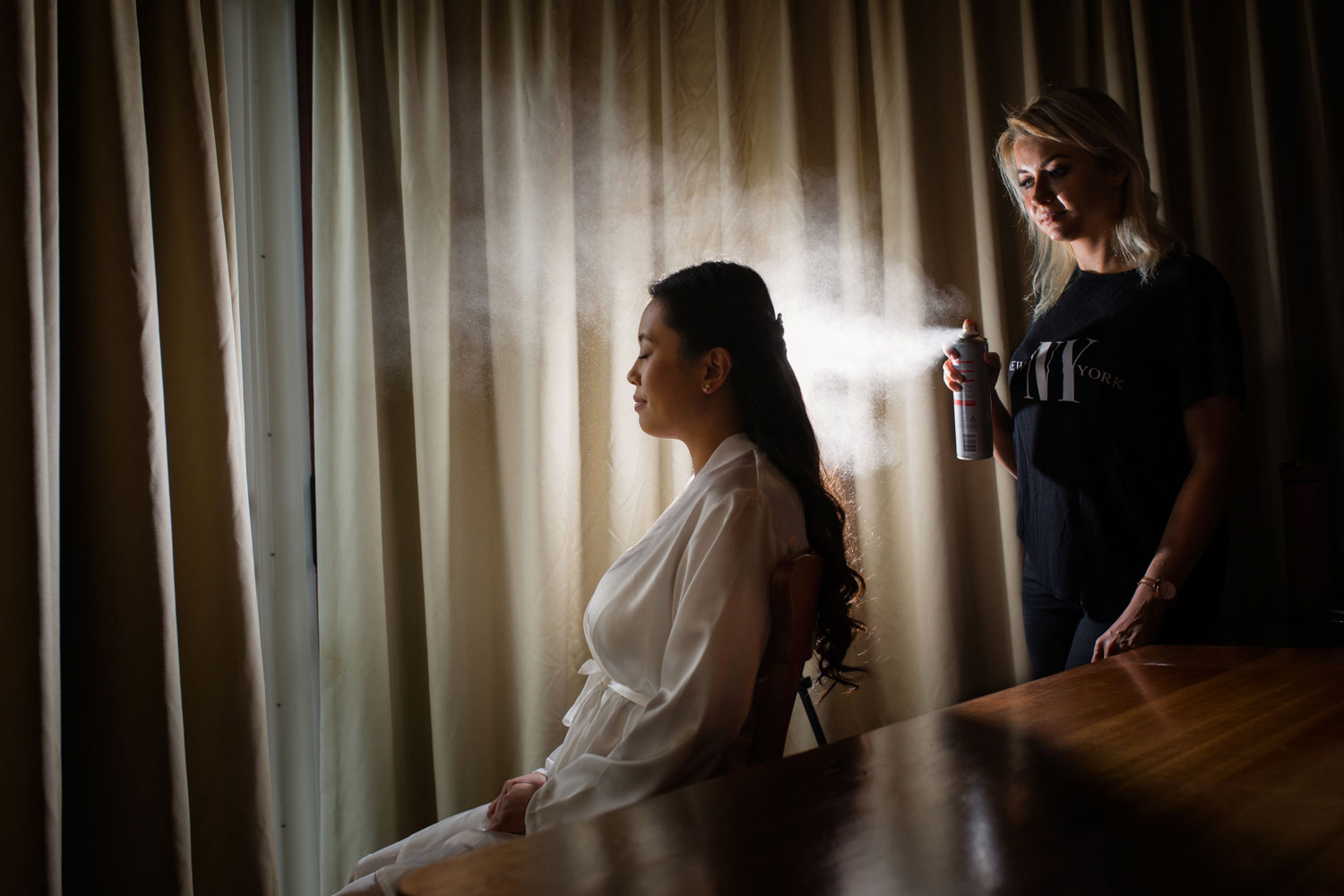 castaways waiuku wedding bride getting ready