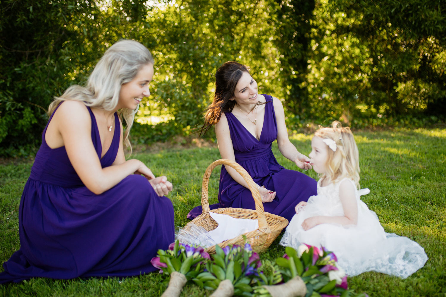 bridesmaids and flowergirl