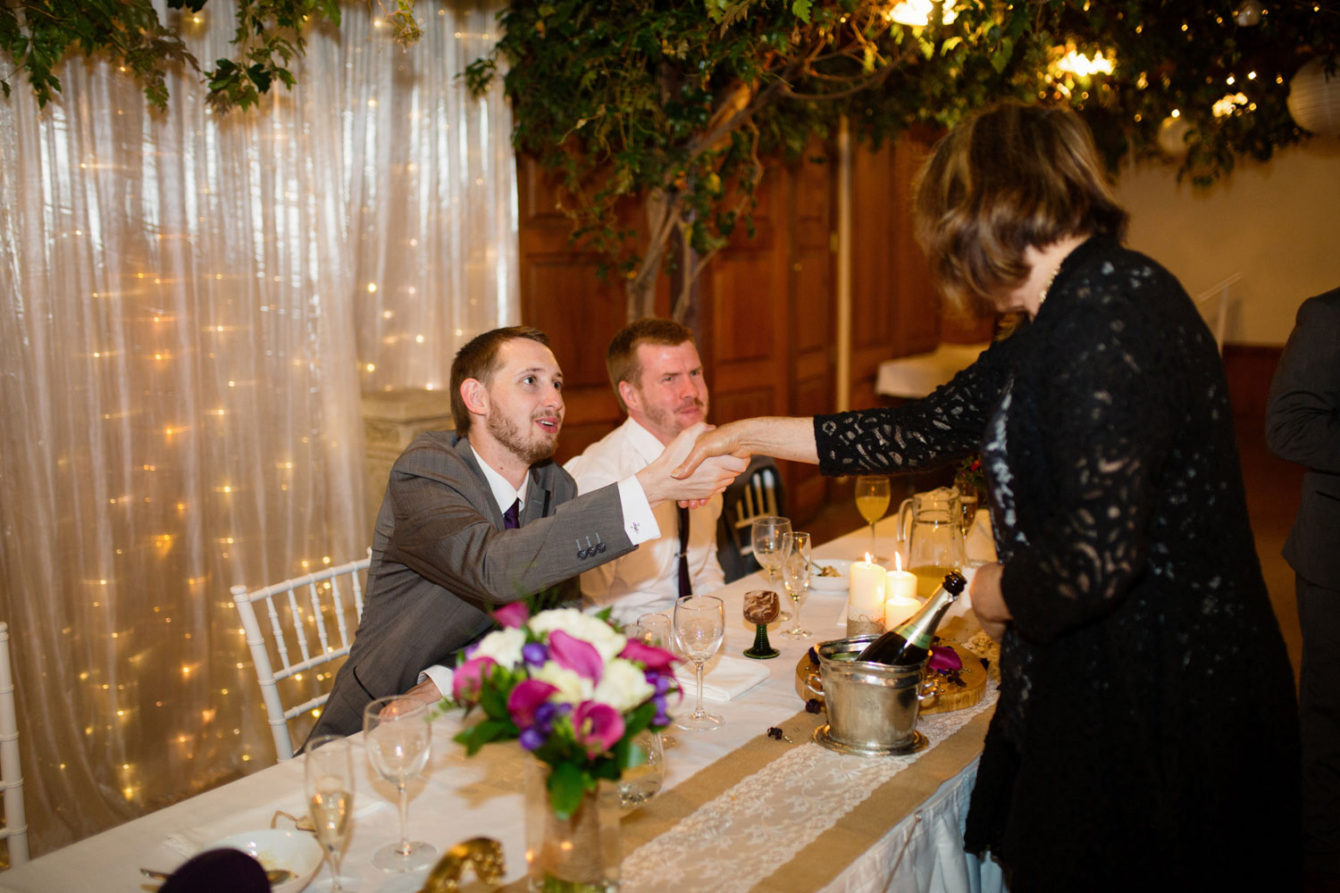 groomsmen chatting