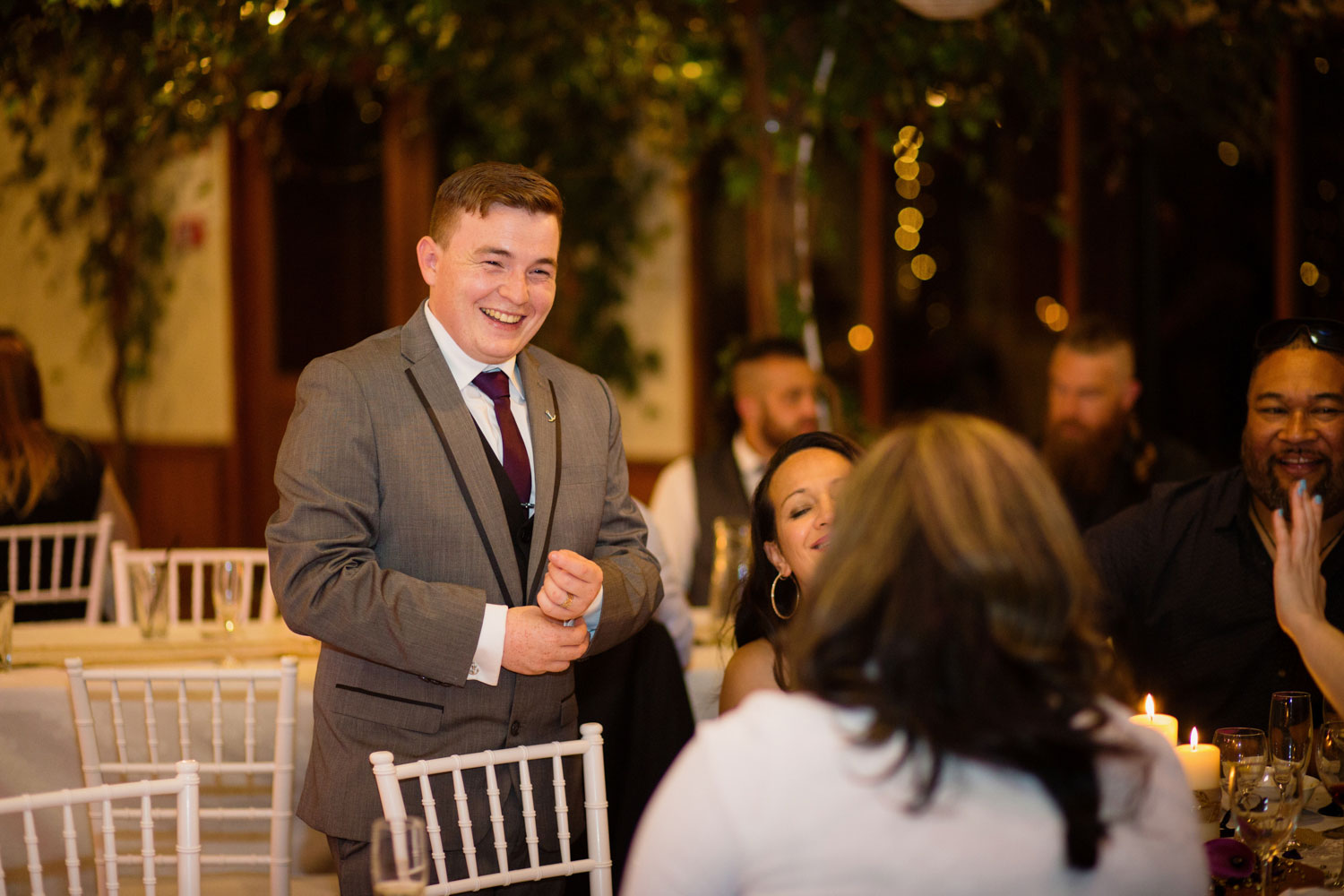 groom and friends