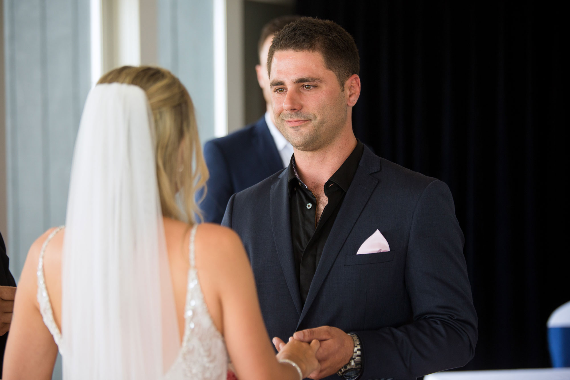 groom during the ceremony