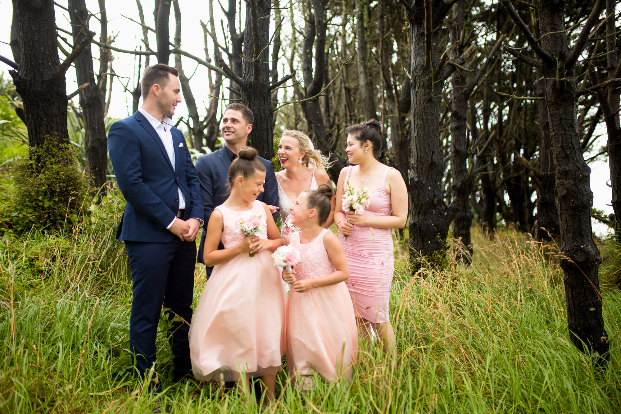 bridal party photo castaways