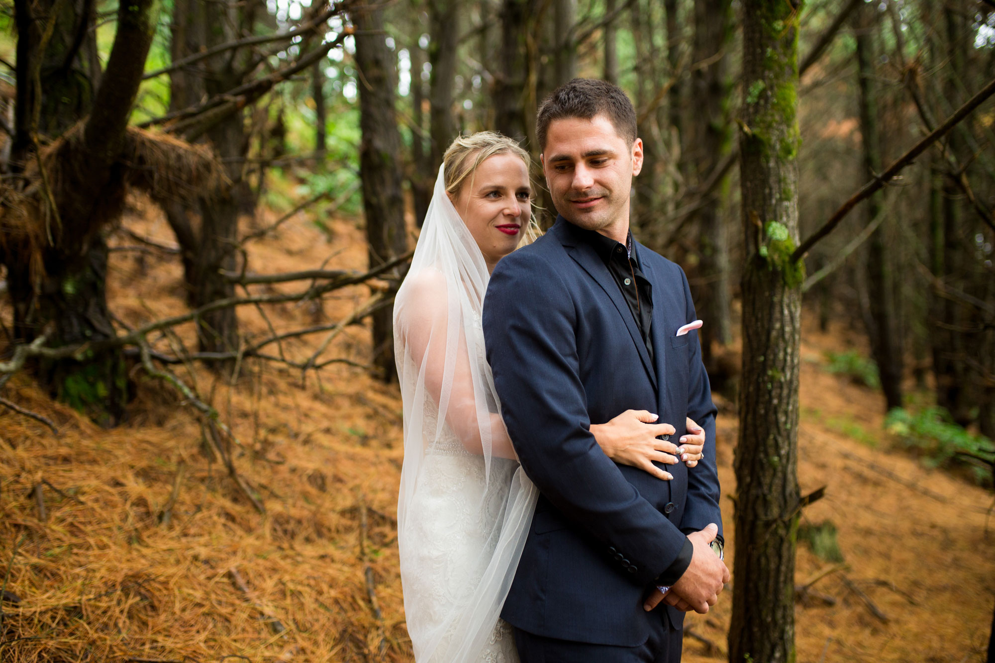 castaways forest wedding photo