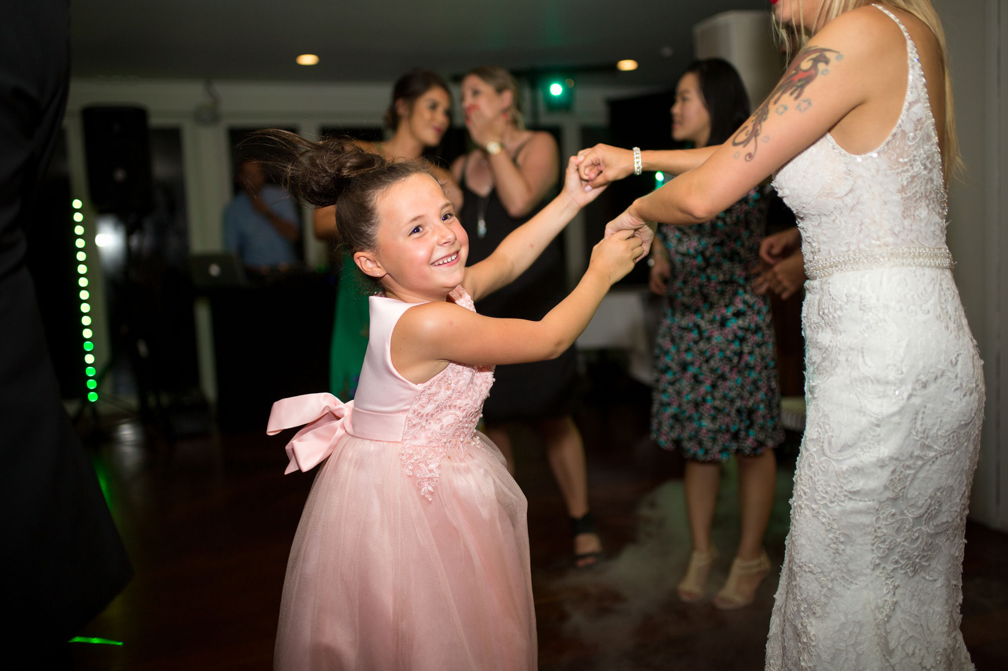 little girl on dance floor