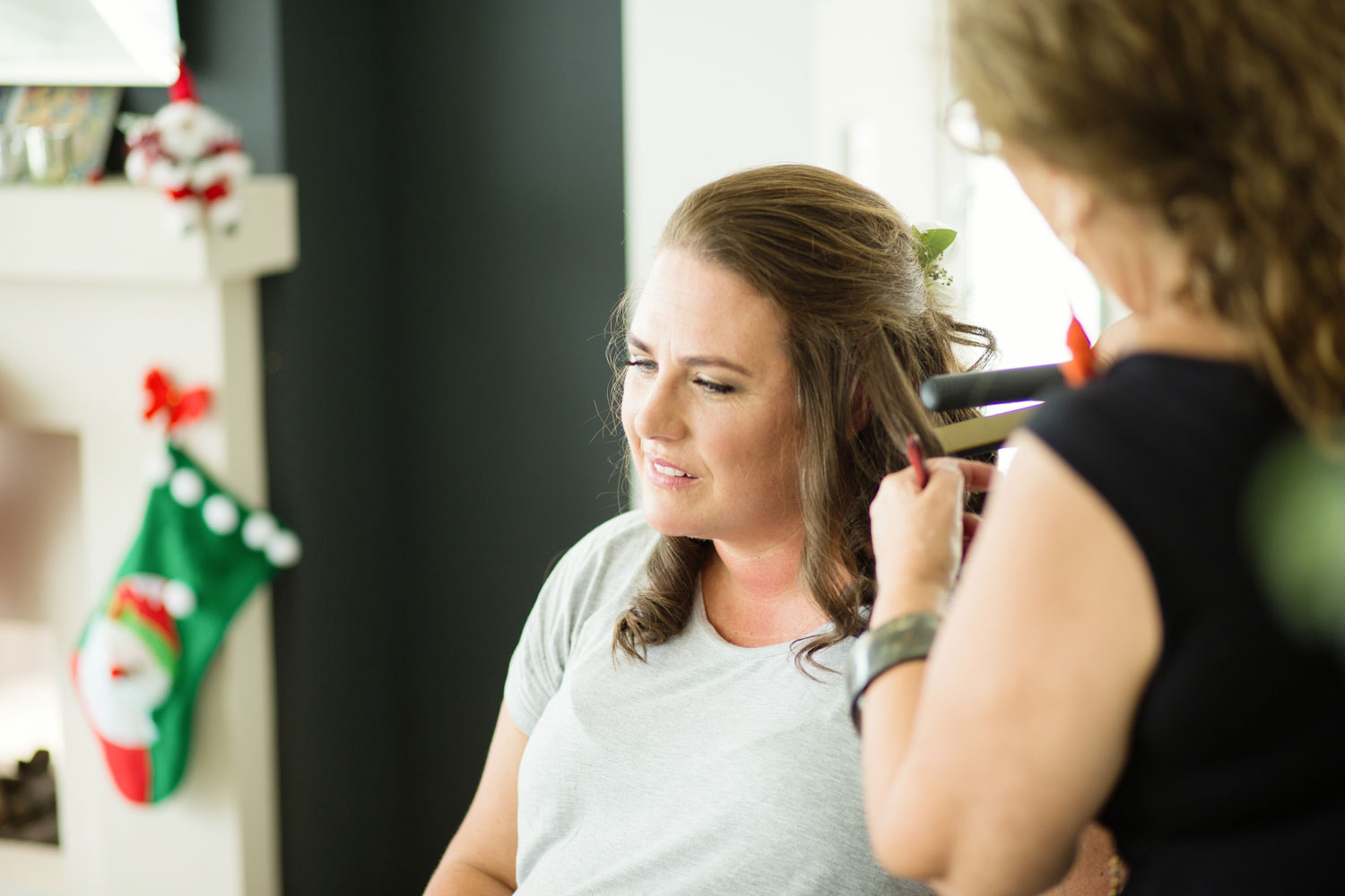 bride getting ready