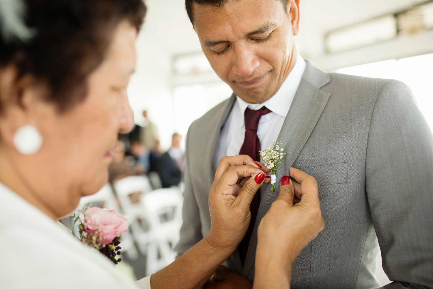 groom getting ready