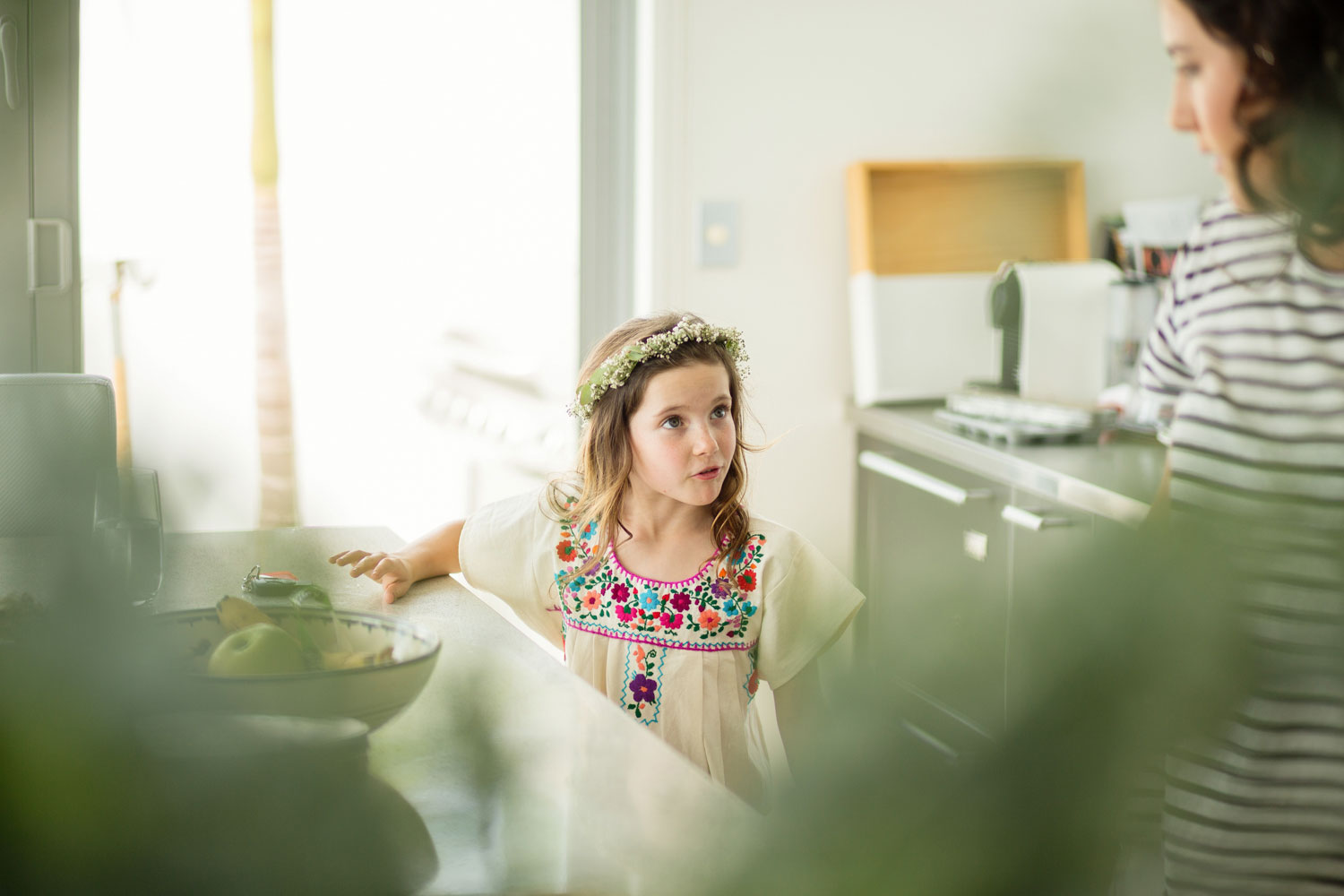 girl getting ready