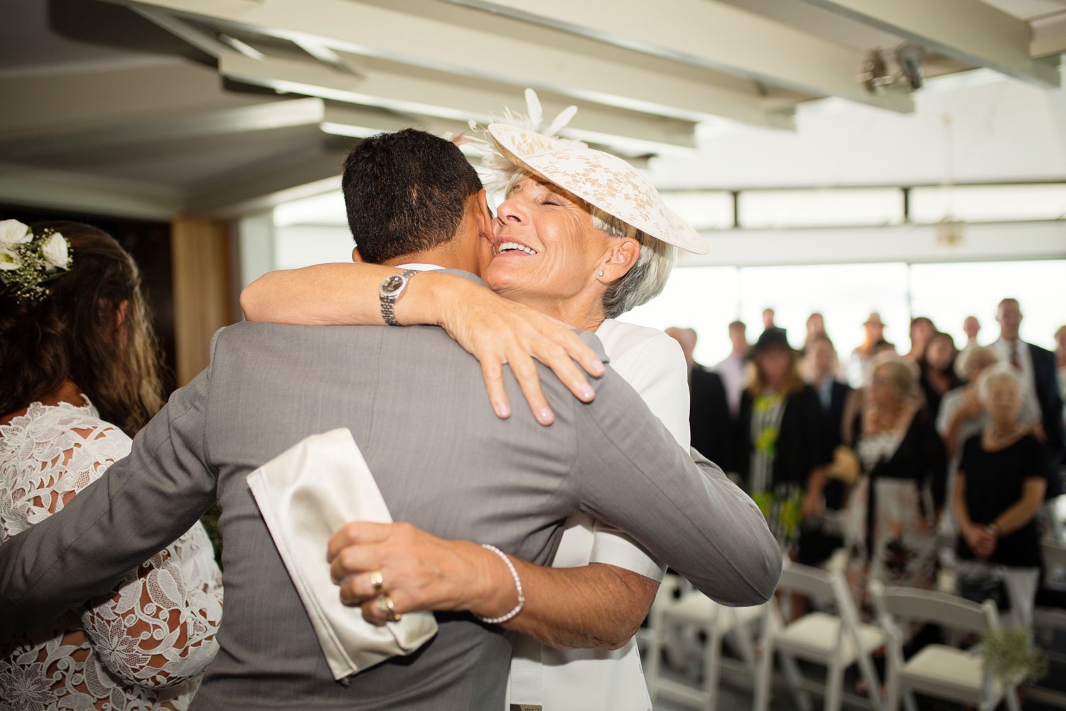 grandmother and groom