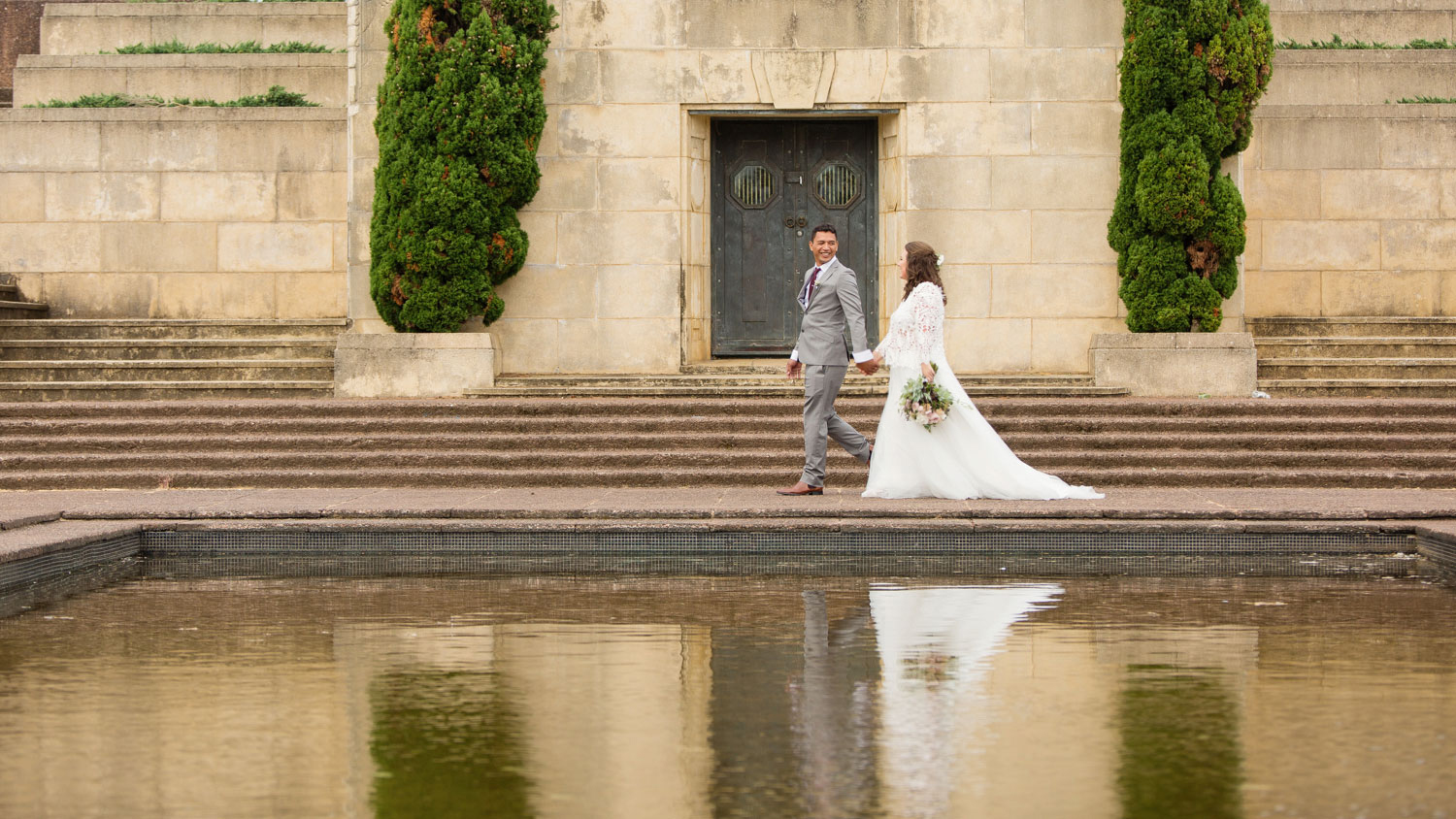 bastion point wedding photo