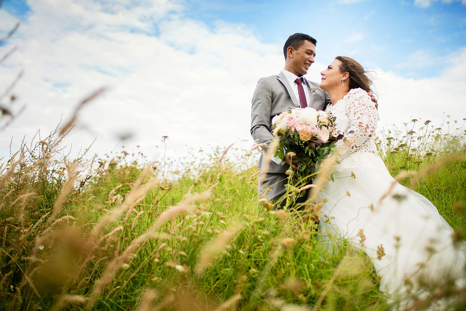 bastion point wedding photo