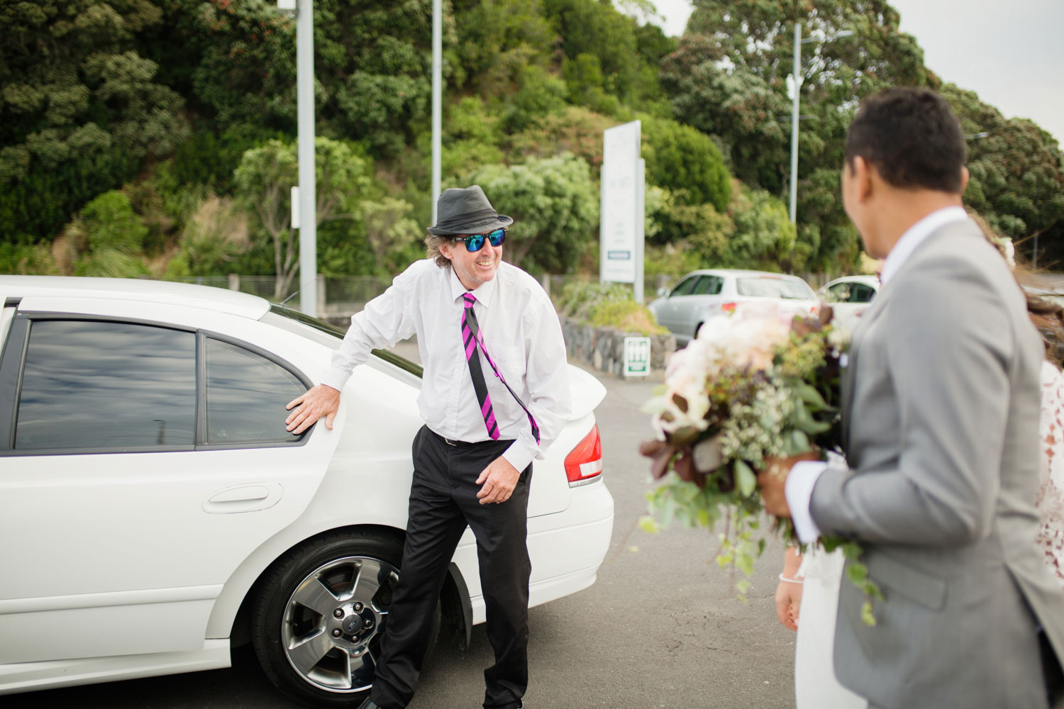 limo driver at wedding