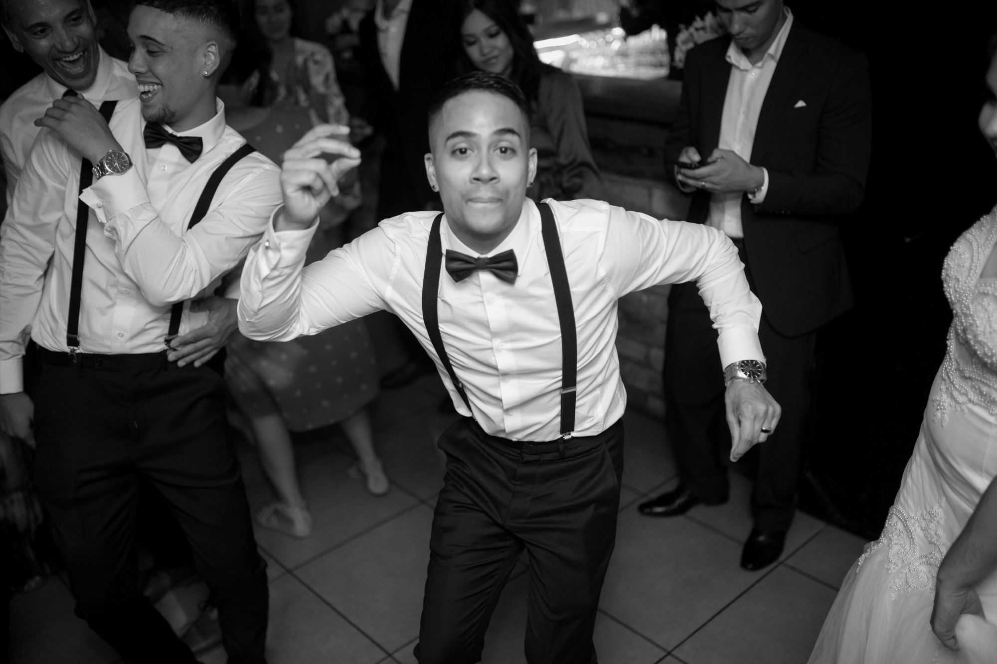 groom having fun