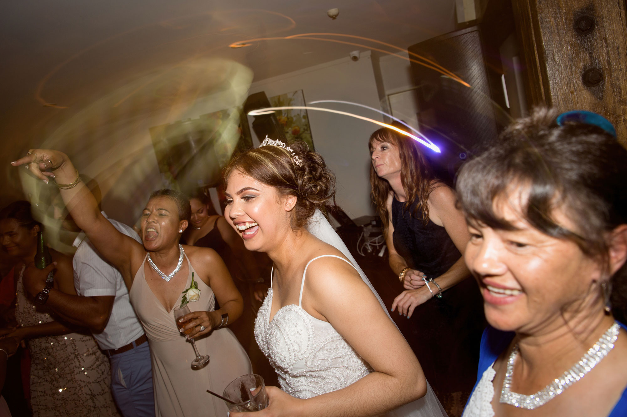 bride partying