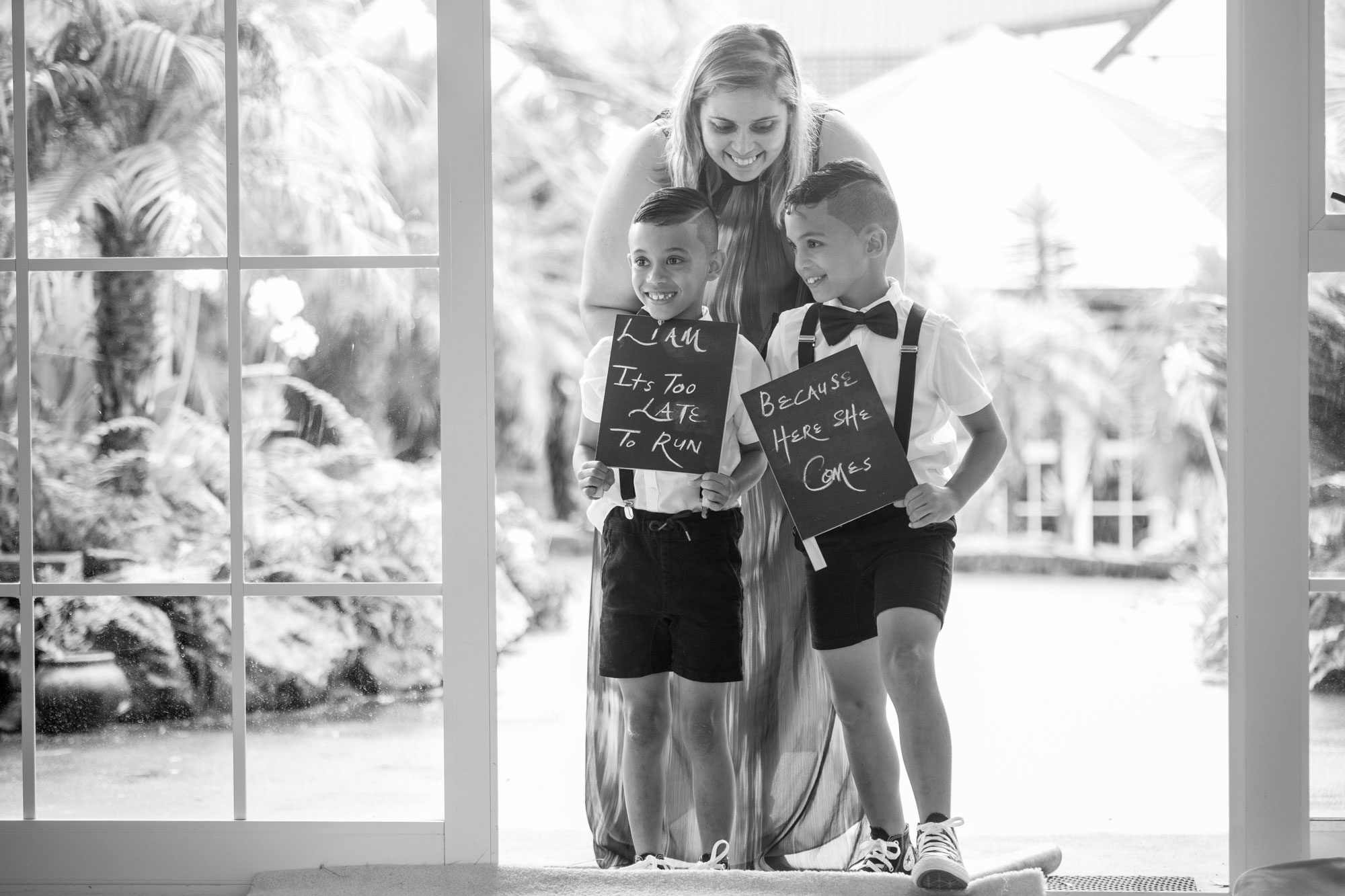 page boys at wedding