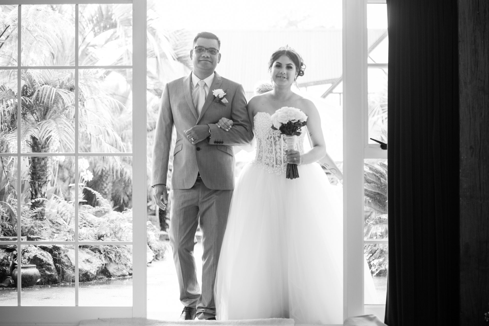 bride walking down the aisle