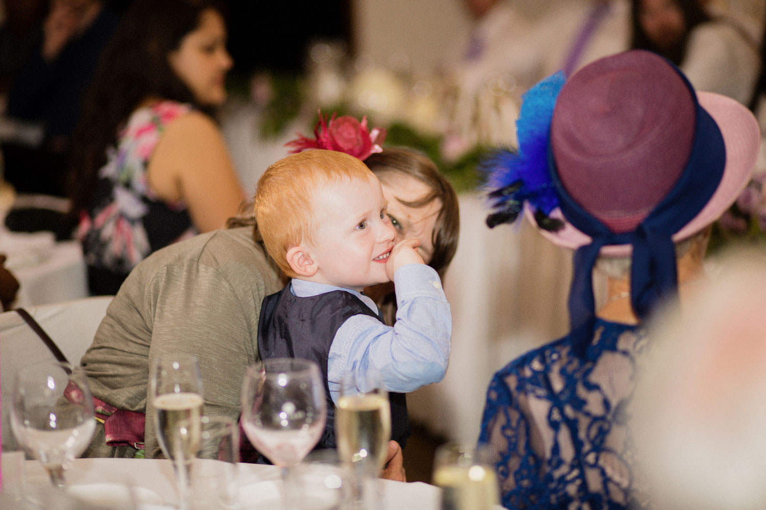 child at the wedding