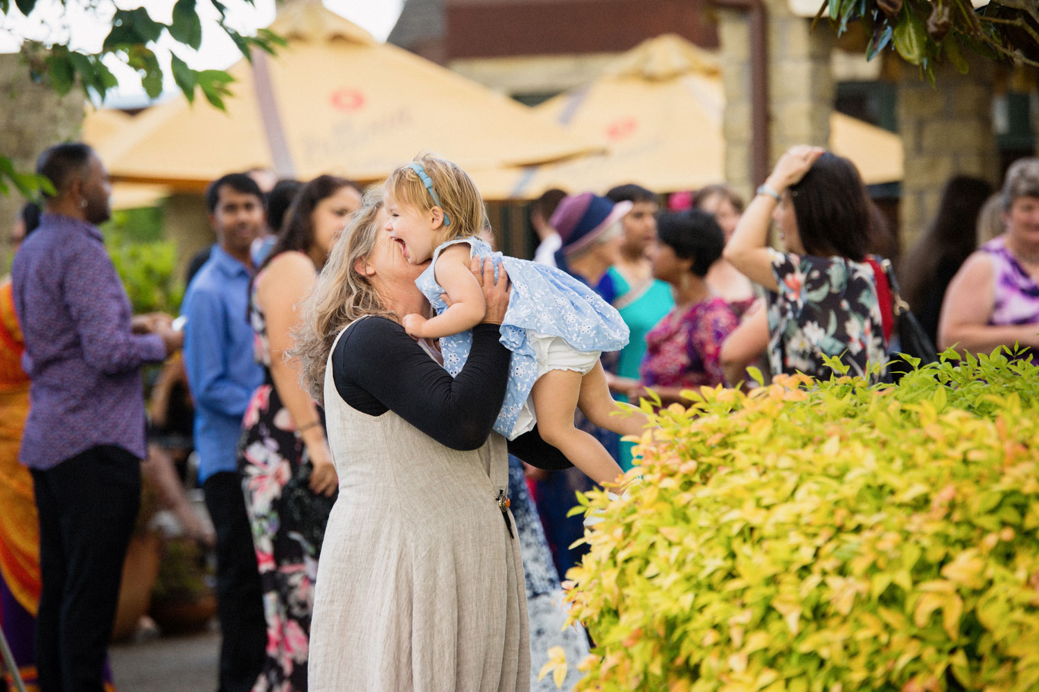 child at the wedding