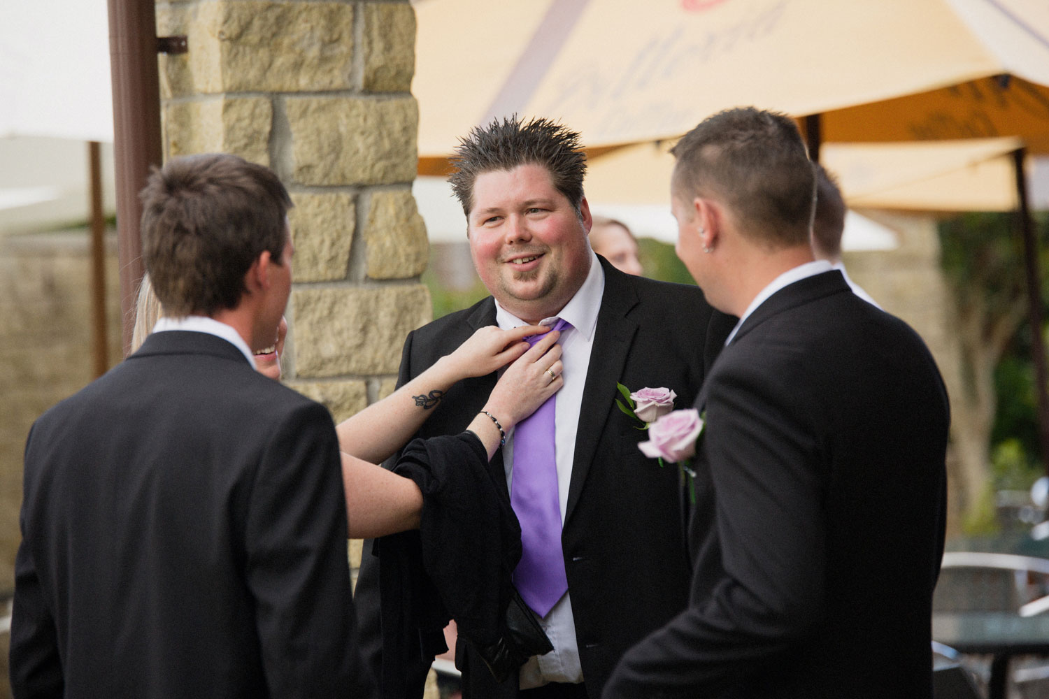 groomsmen at the wedding
