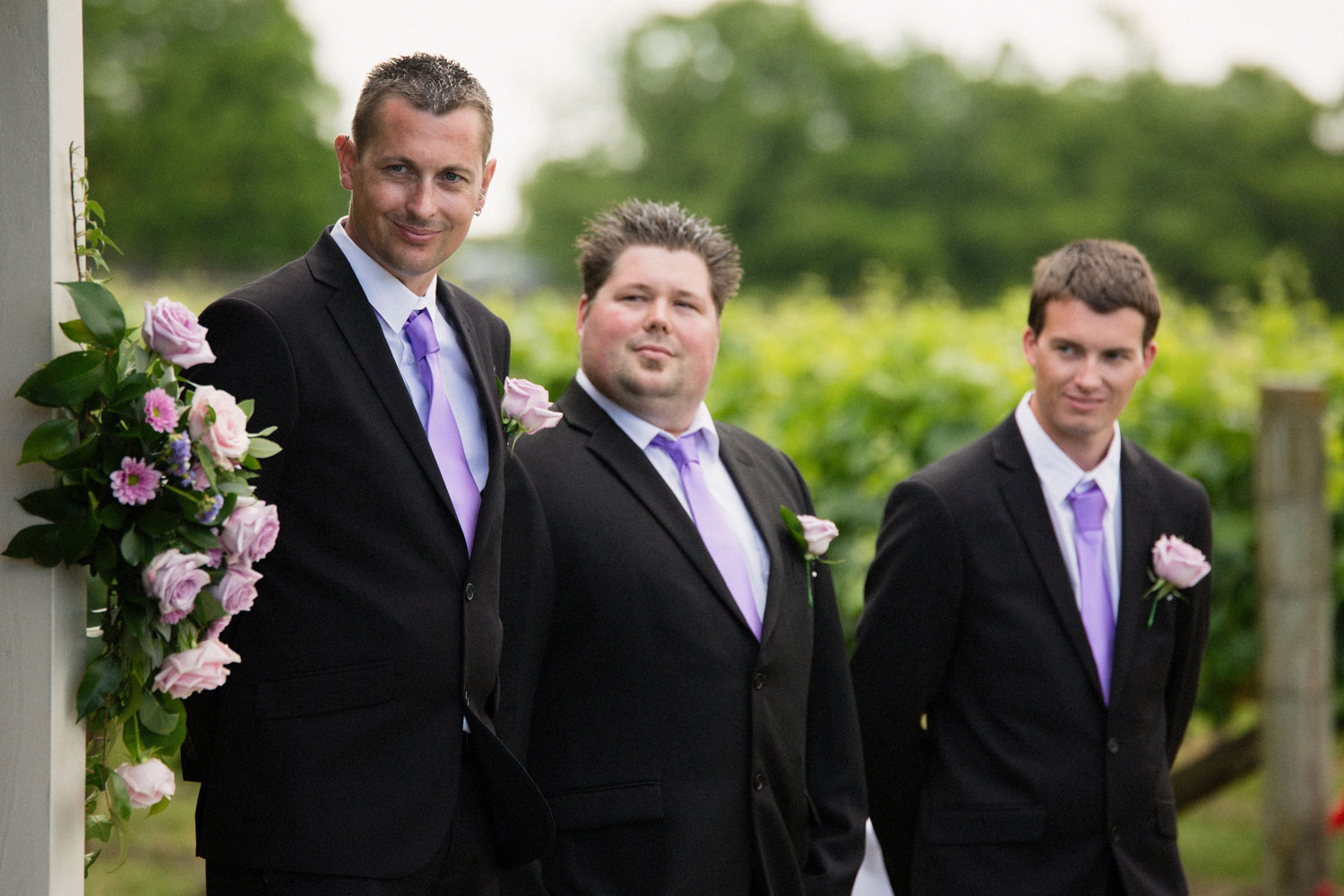 groomsmen wedding ceremony