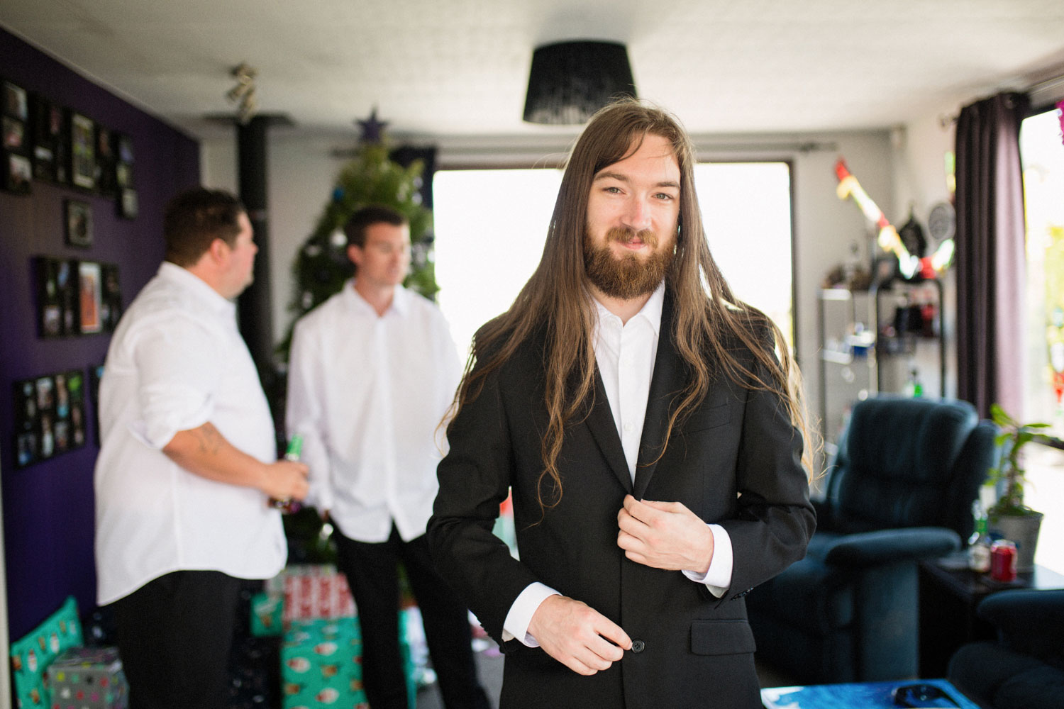 groom getting ready