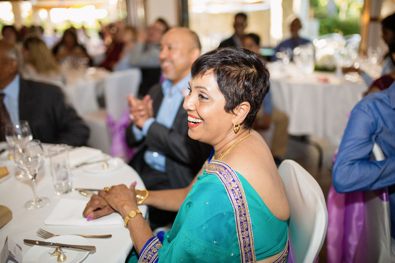 mother of the bride looking on