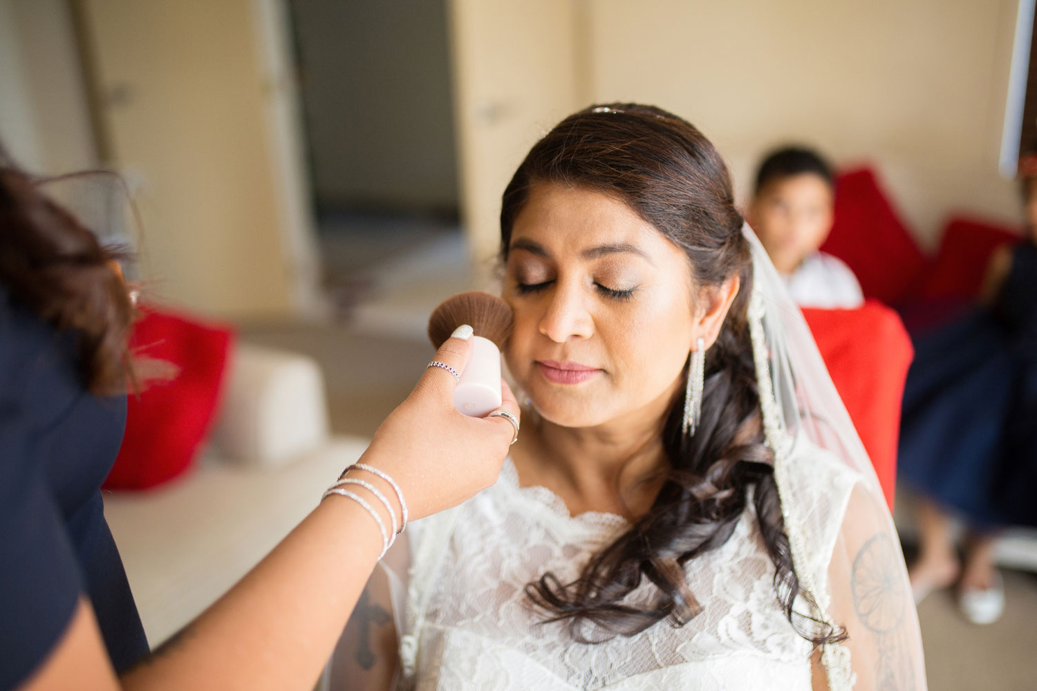 bride getting ready