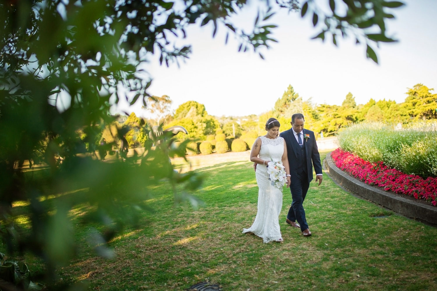 auckland botanic garden wedding photo