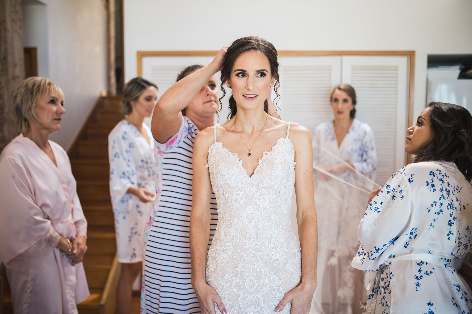 bride and the bridesmaids