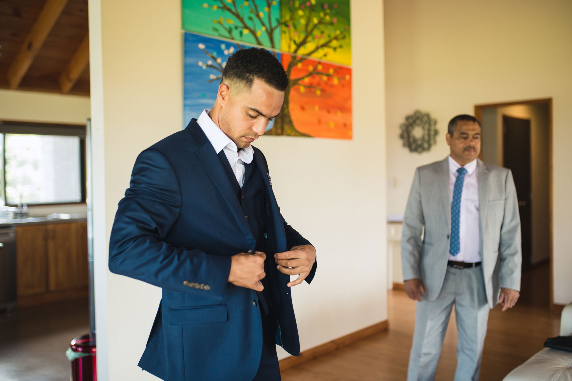 groom getting ready