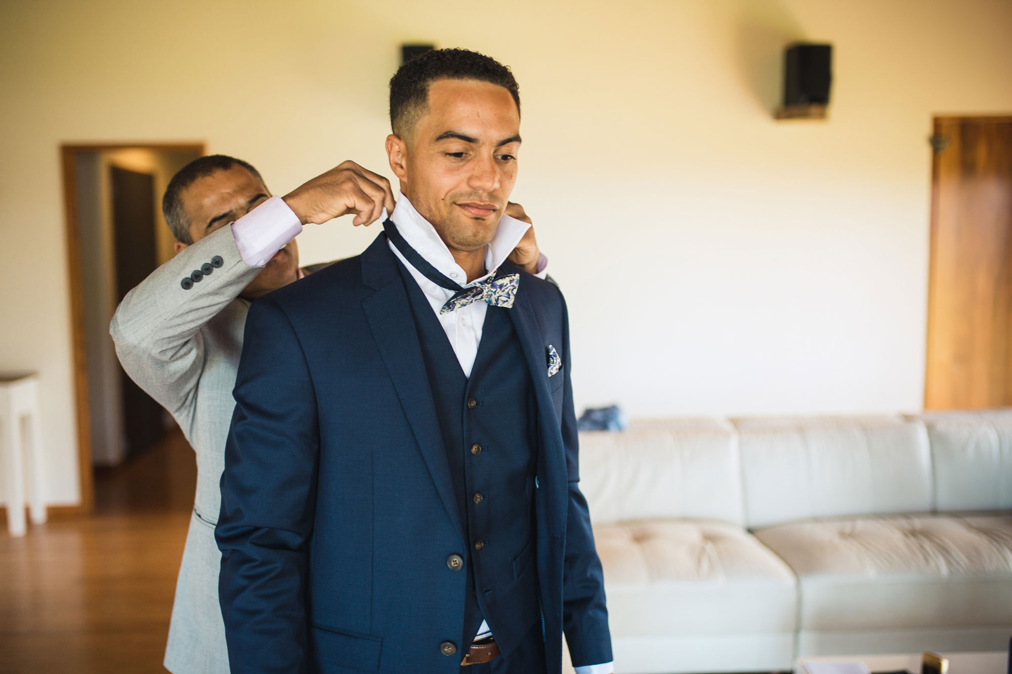 groom and his father