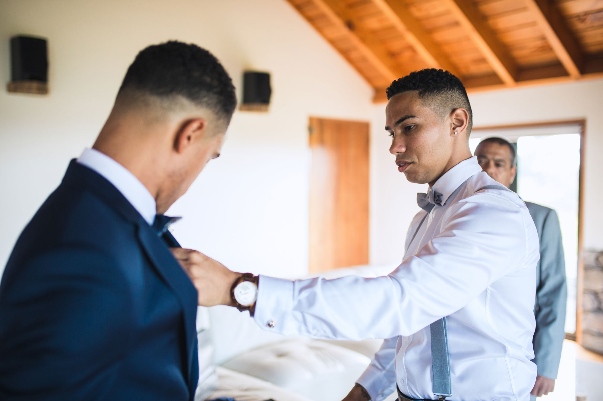 groom and groomsman