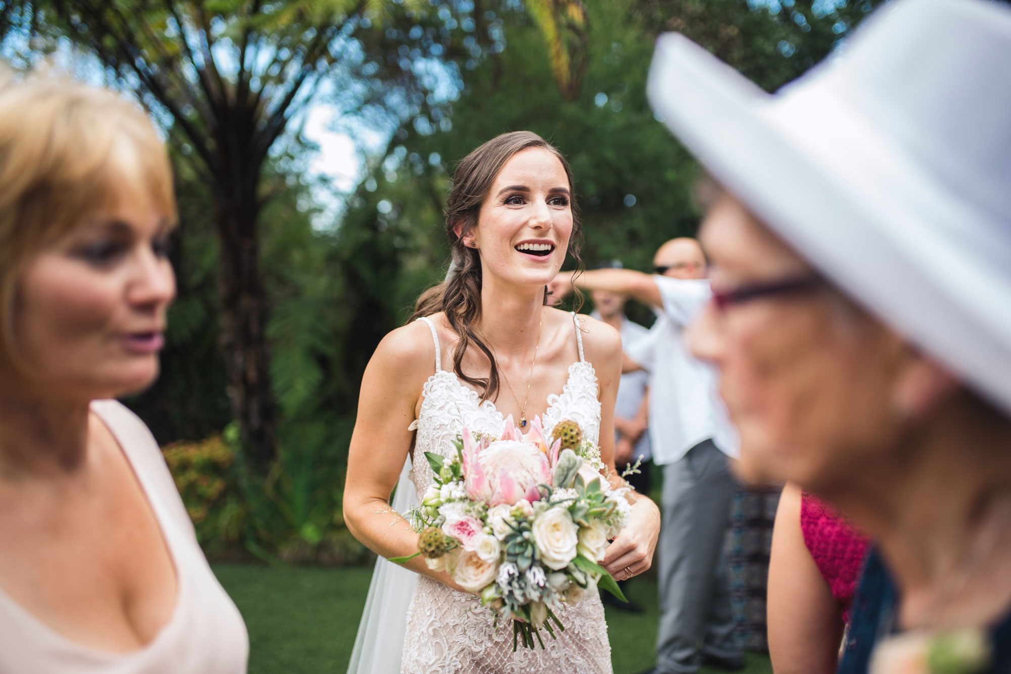 bride smiling