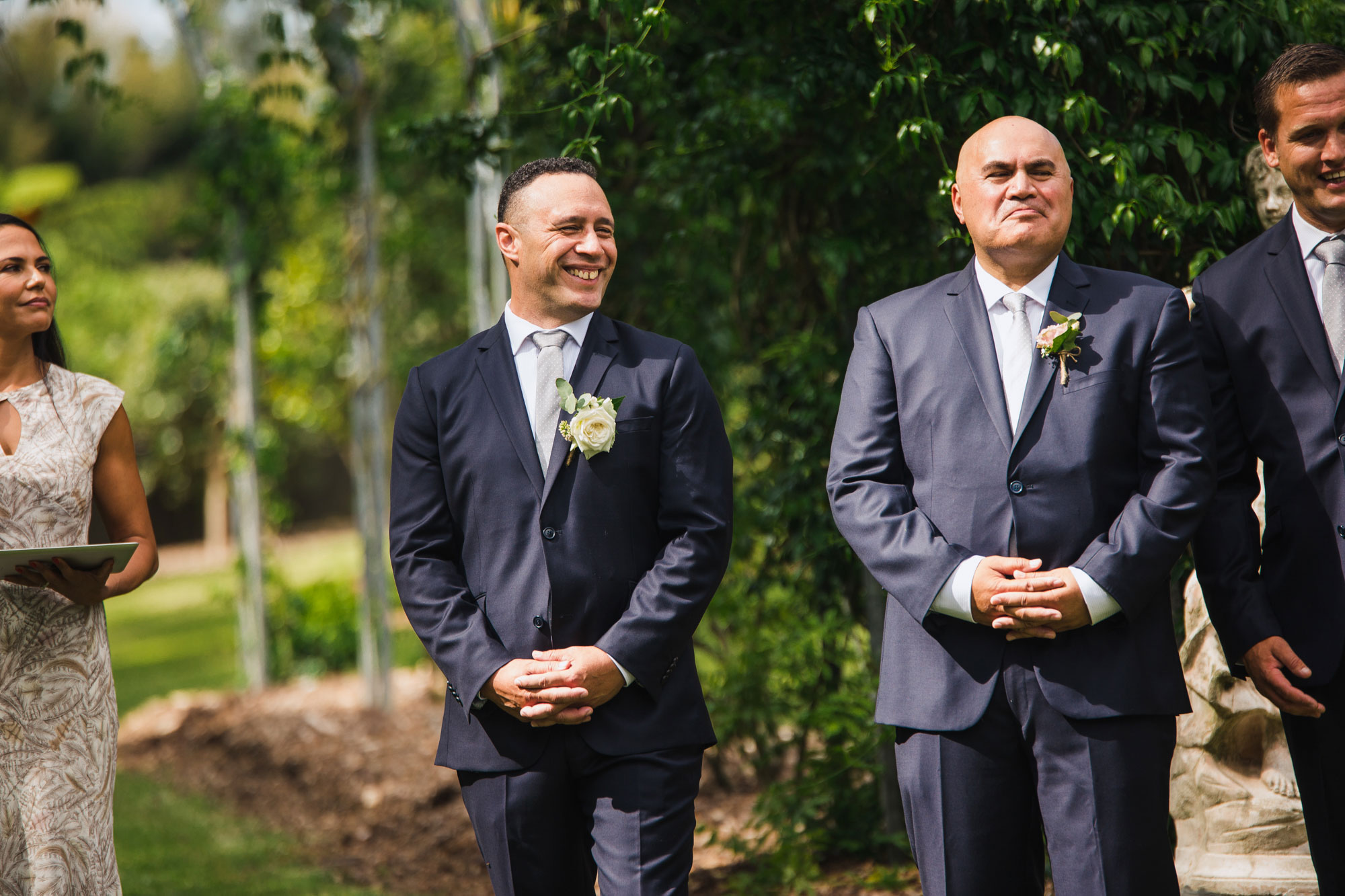 groom at the ceremony