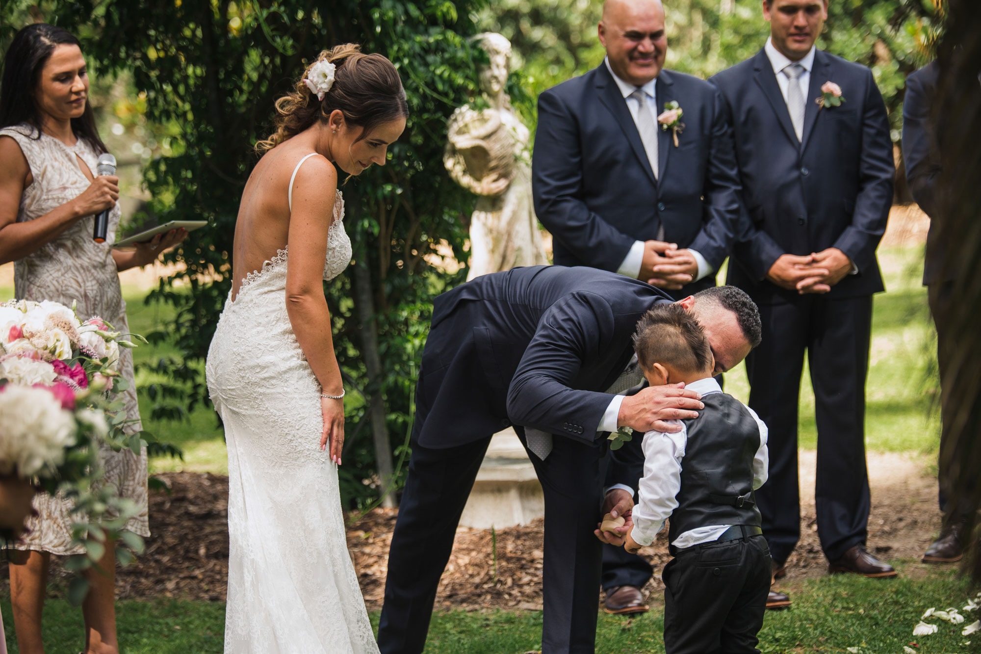 groom and ring bearer