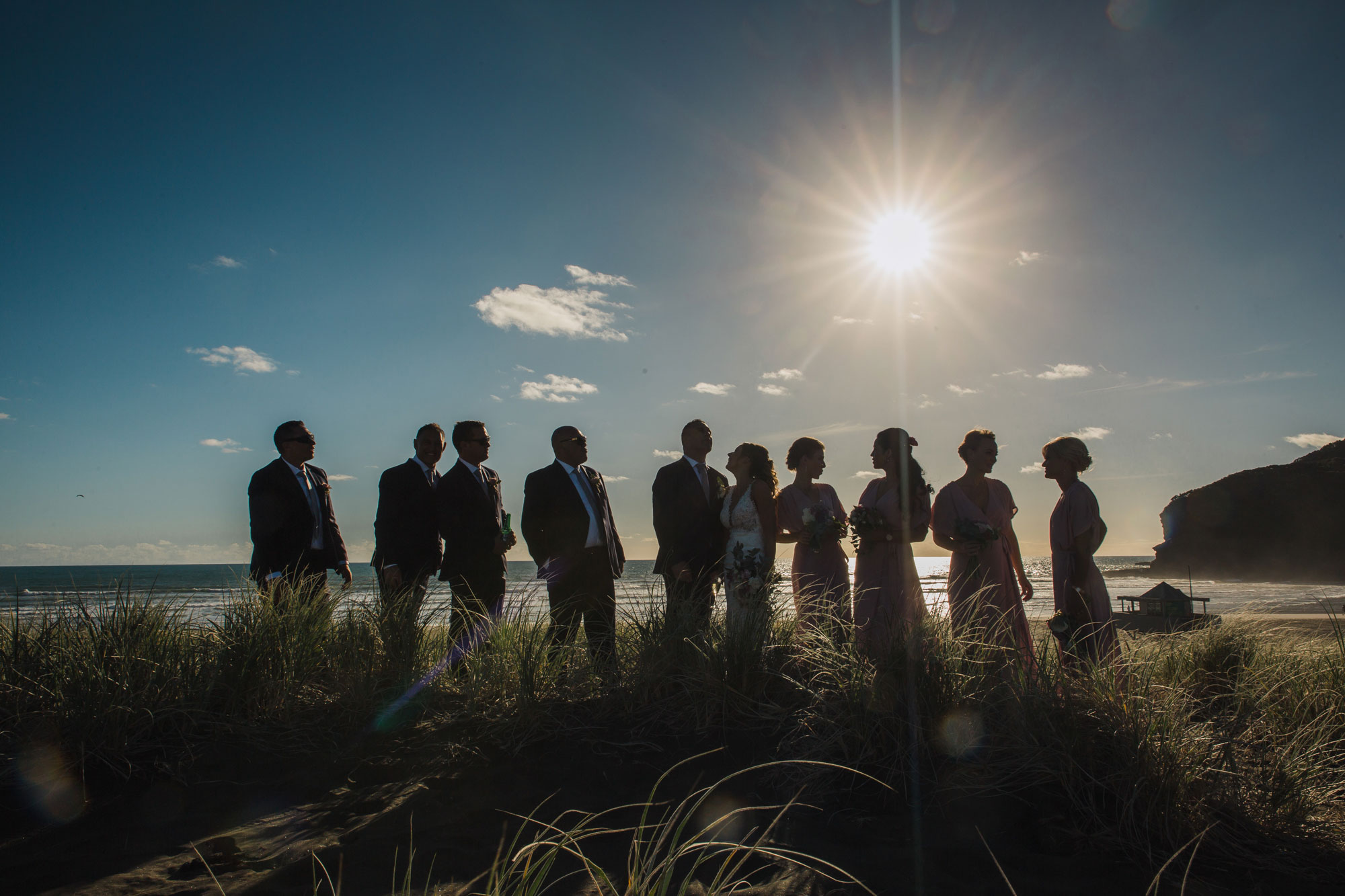 bethells beach wedding picture