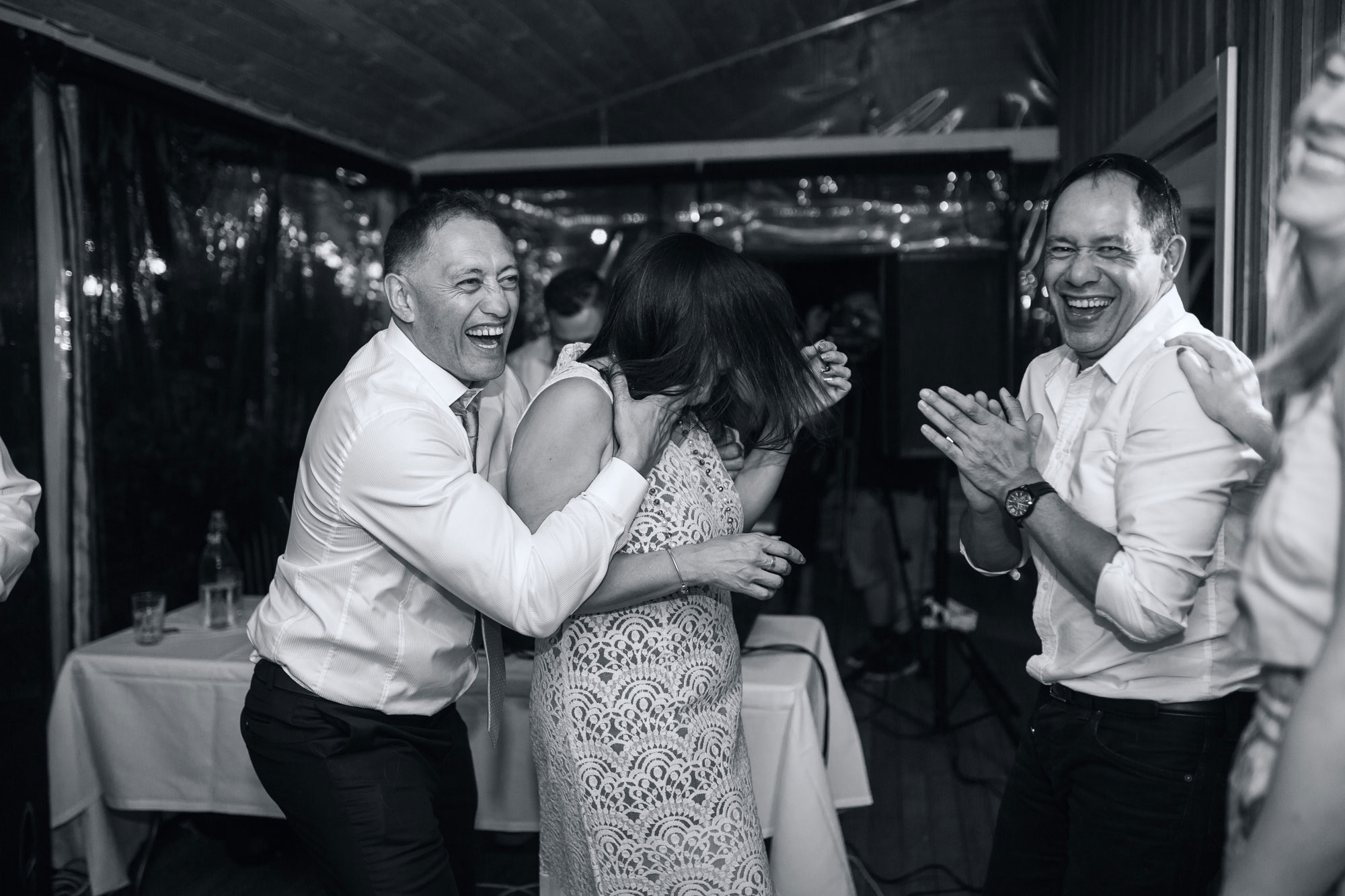 guests on the dance floor