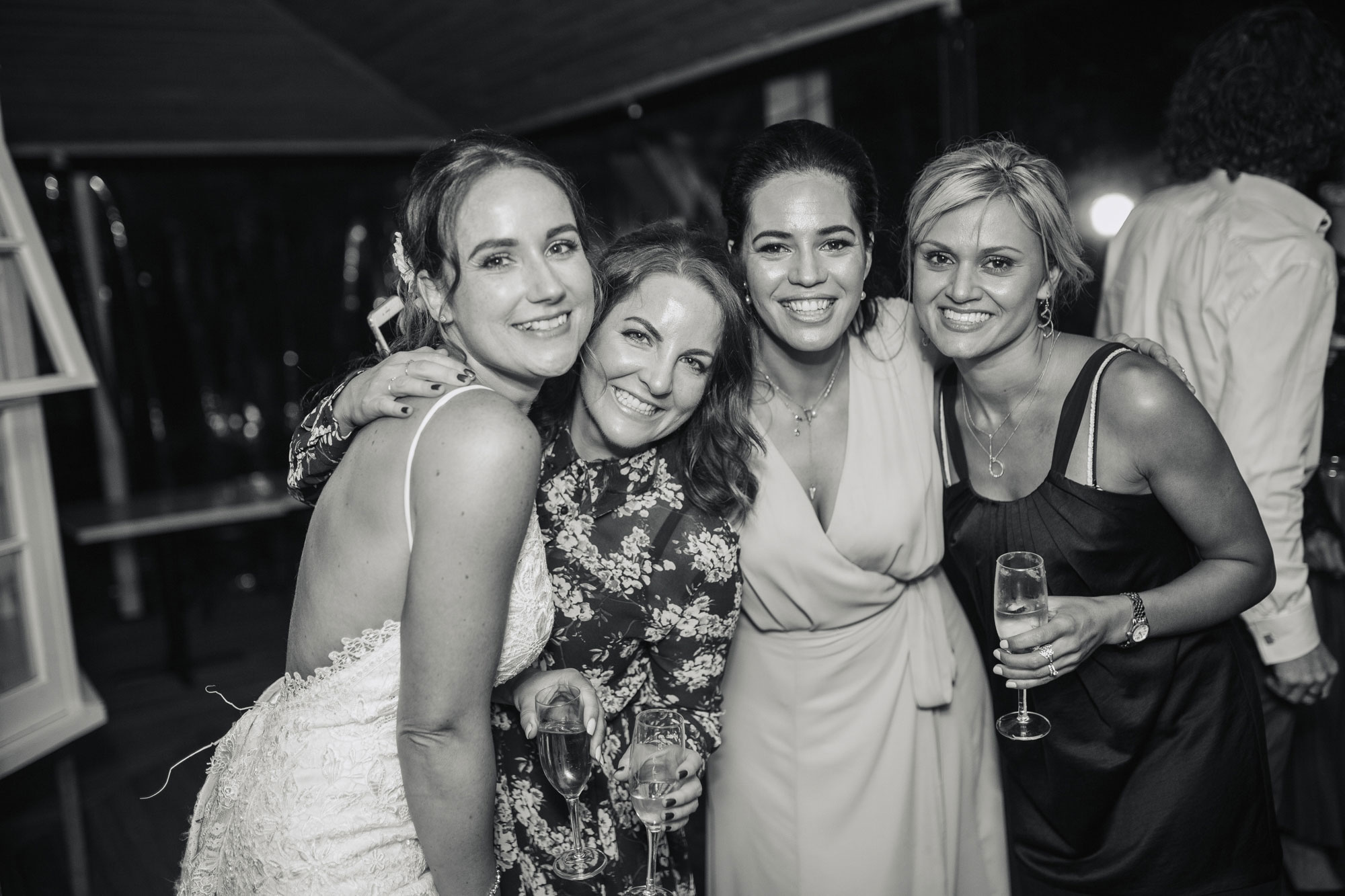 bride and guests