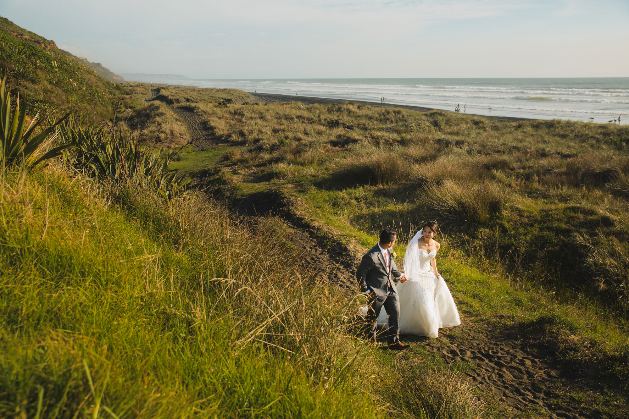 castaway bride and groom photo