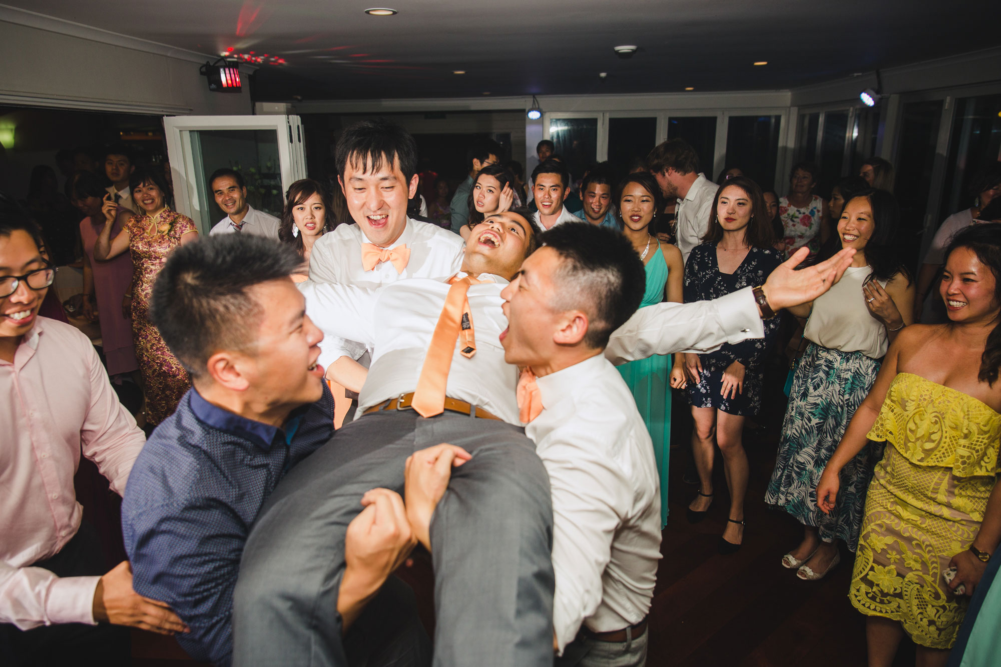 groom on the dance floor