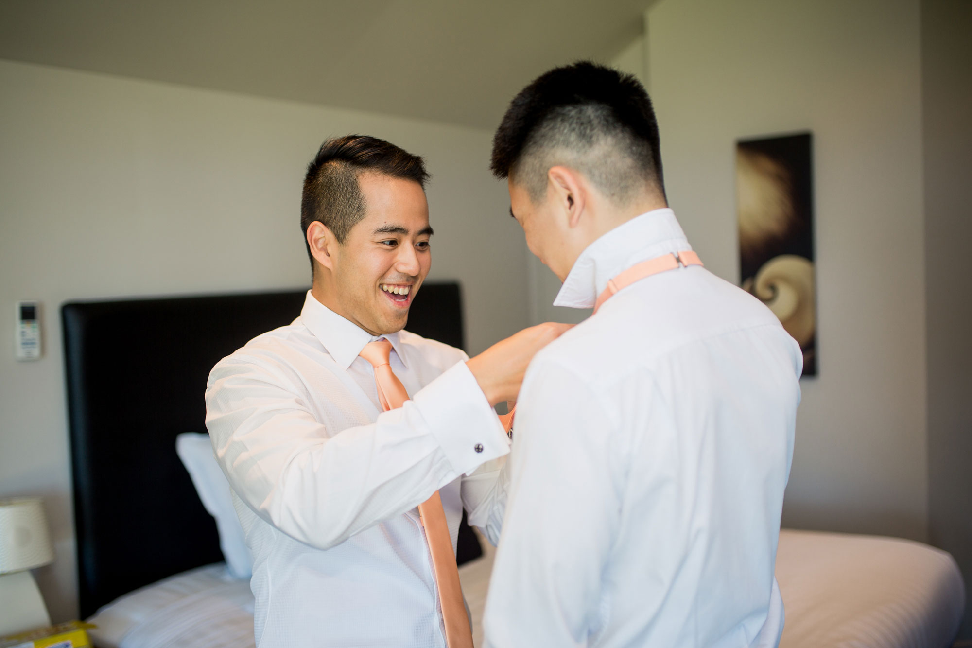 groom and groomsman