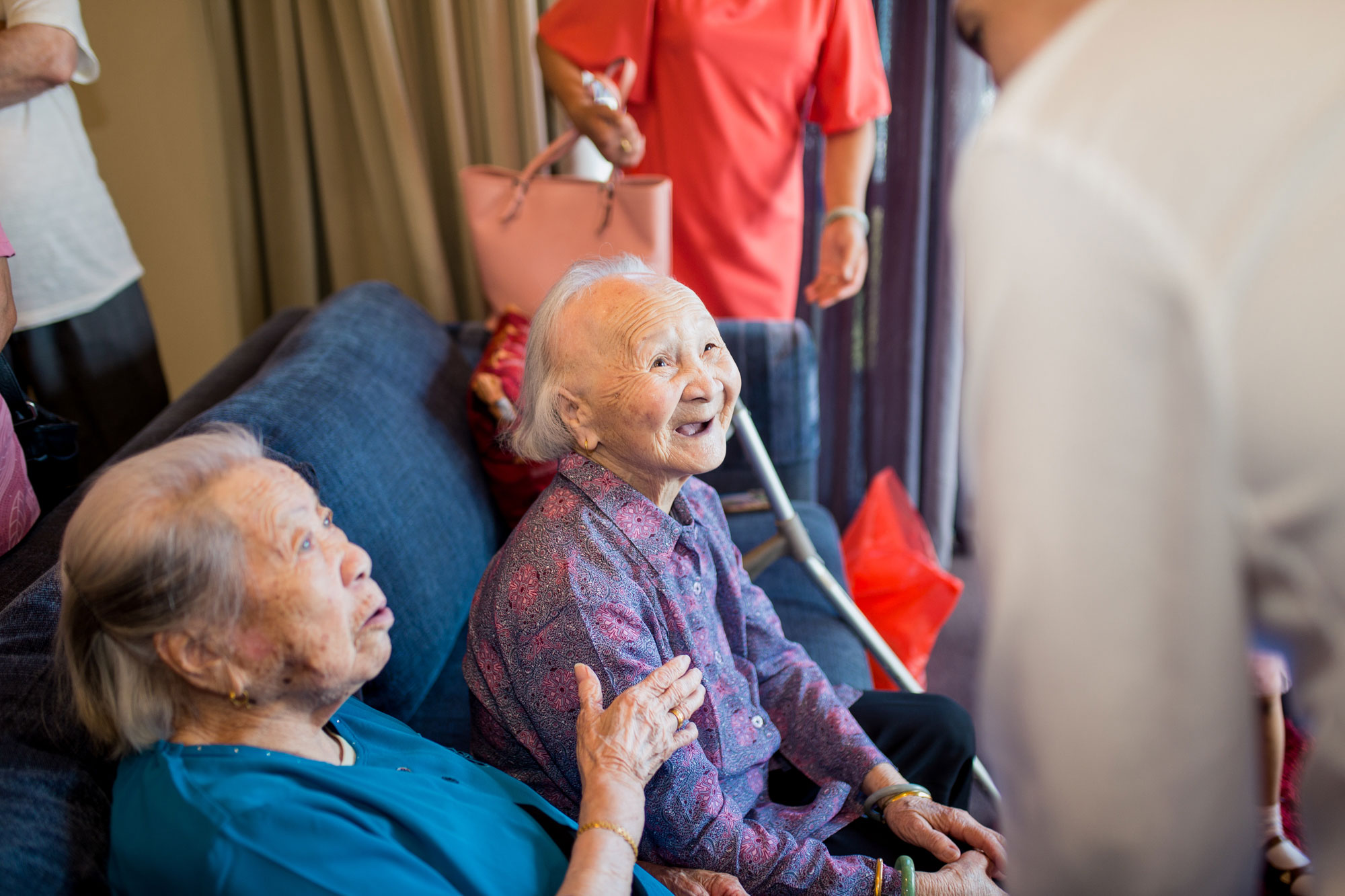 grandmother smiling