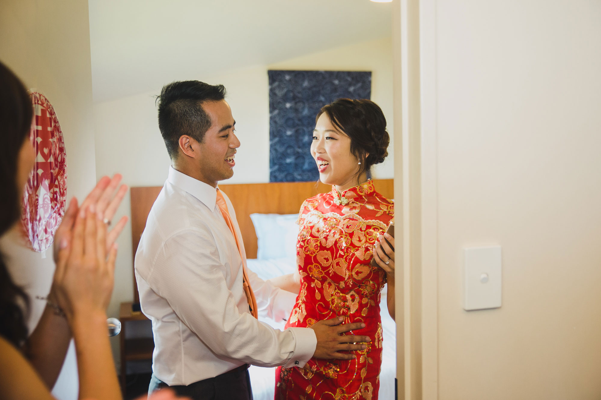 groom receives bride