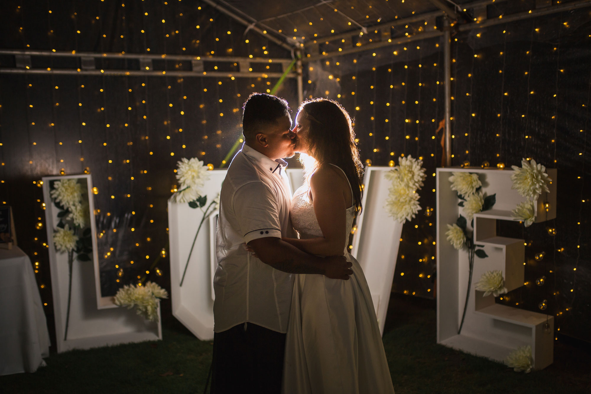 bride and groom first dance